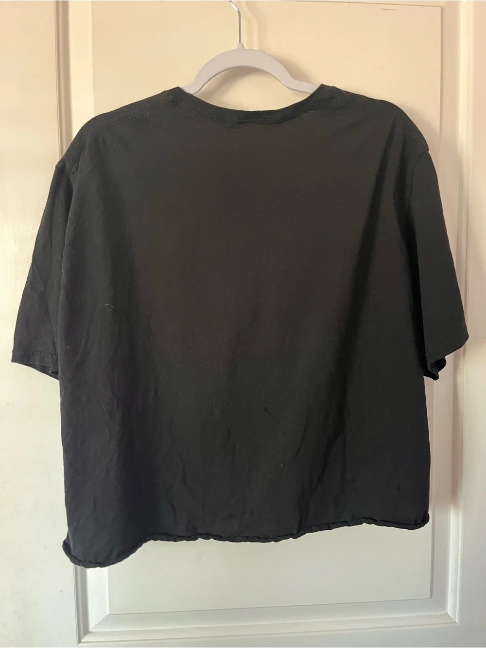 Bravado Black Tee with Yellow-Accented Leopard Graphic
